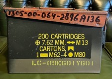 Genuine Military Ammo Box Ammunition Metal Tool Storage Army Surplus