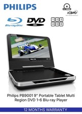 Philips PB9001 9" Portable Tablet Multi Region DVD 1-6 Blu-ray Player