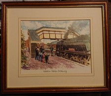 West Somerset Railway - Williton Station. Framed Print By Alan Ward (no glass) 
