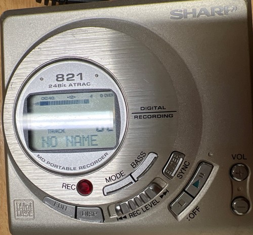 Sharp 821 minidisc - md,
