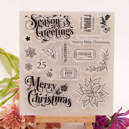 Season greetings clear - season,