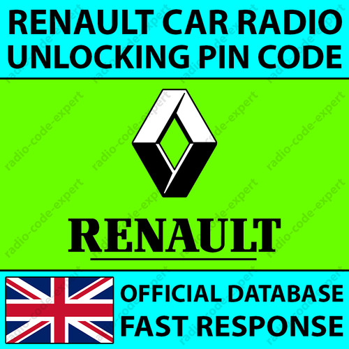 Renault radio code unlocking - code,