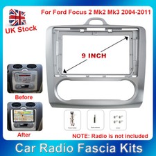 For Ford Focus2 Mk2 Mk3 04-11 Double 2Din Car Radio Fascia Frame Dash Trim Kits 