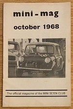 MINI-MAG OCT 1968 Official Magazine of the Mini Se7en Club