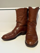 Justin Classic Roper Style 3802 Cowboy Boots Men's UK Size 7 EEE (extra wide)