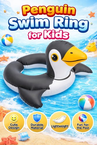 Penguin kids inflatable swim - penguin,