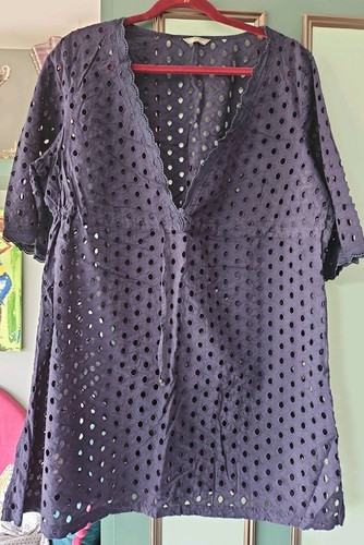 Woman navy beach dress - woman,