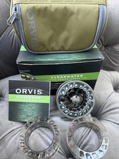 Orvis Clearwater Large Arbour Reel And Spare Spool. Inc Reel Case/spool Bag