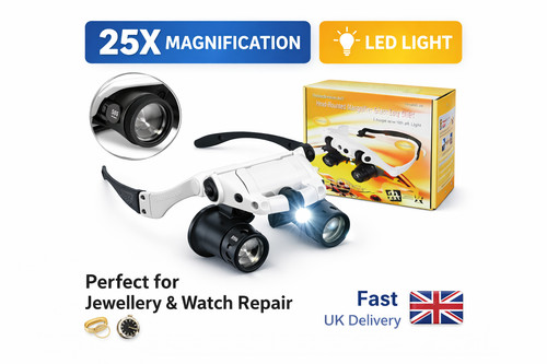 25x led head - head, magnifier