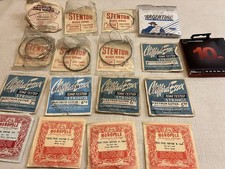 Large Bundle Of 17 Different Vintage Guitar Strings, mainly new old stock 