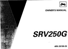 (Read) Yamaha SRV250G service manual 1994 (pdf)