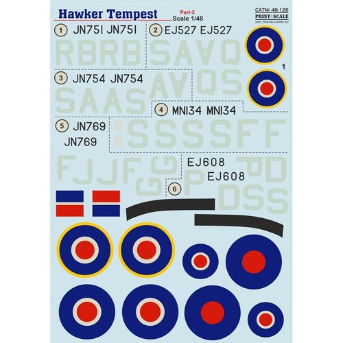 Print scale 126 decal - scale,