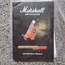 Vintage Marshall Amplification User Manual c/w Warranty Card AVT100