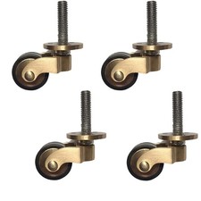 Solid Brass Casters Wheels,1"