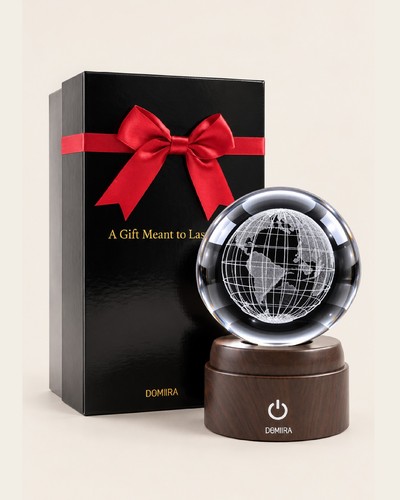 Crystal ball rotating led - crystal,