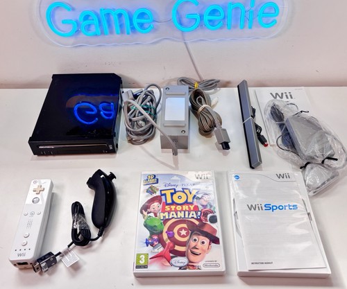 Nintendo wii black console - black,