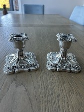Pair Of Antique Silver Plate