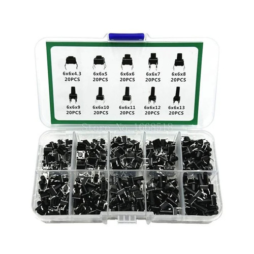 200pcs tactile switch - 6, 6mm