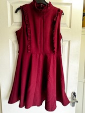 Lipsy London Love Michelle Keegan Red Dress Size 14