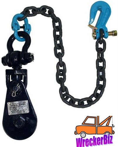 Ton snatch block with chain - snatch,
