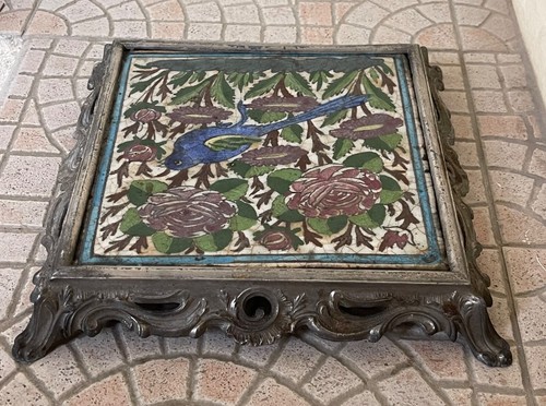 Ceramic tile trivet 19th - tile,