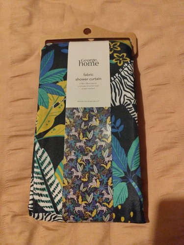 Shower curtain jungle zebra - curtain,