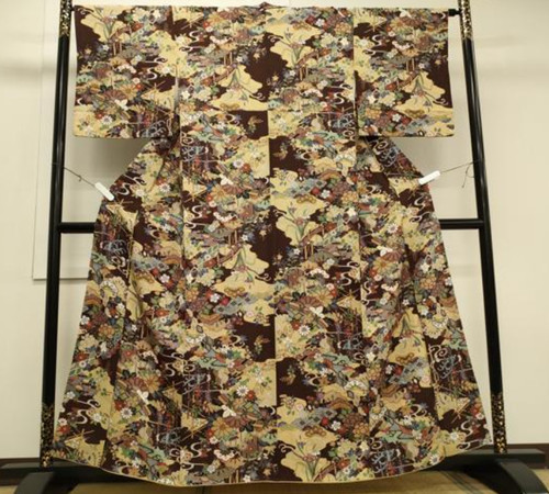 Japanese komon kimono silk - japanese,