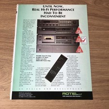 GRAM43 MAGAZINE ADVERT 11X8 ROTEL RTC850L TUNER PRE-AMPLIFIER