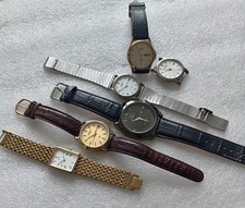 Mens Assorted Watches date/day-date Seiko, Rotary etc Quartz WORKING x 6