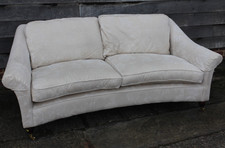 Curved Two Seat Settee Sofa w/
