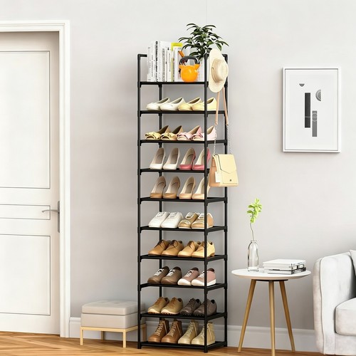 Tier narrow shoe rack - 10,