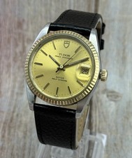 Tudor Prince Date 74033 Two Tone Gold Champagne Dial 35mm Automatic Men’s Watch