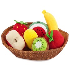 Soft Plush Fruit Toy Basket