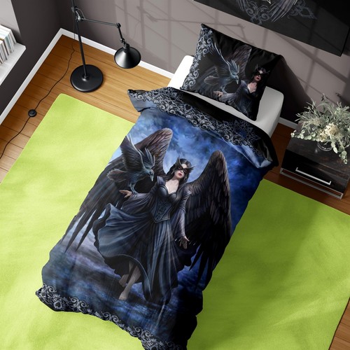 Anne stokes raven single duvet - anne,