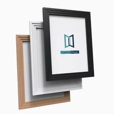 Black White Oak Wood effect Picture Photo Poster Frames Large Square All sizes