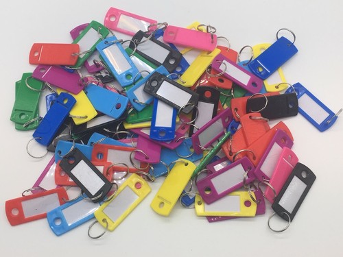 Key tags plastic - plastic, rings