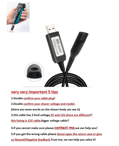 New charger cable for braun - new,