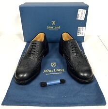 John Land Scottish Regiments Highland Lace Up Brogue Black Dress Shoes Size 4