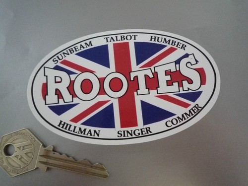 Rootes classic car sticker - rootes,