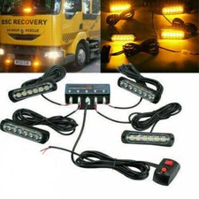 4x 6 LED Amber Recovery Strobe
