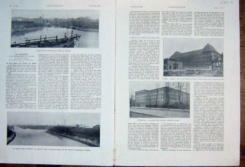Original old vintage print - original,