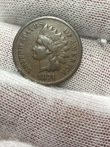 1874 indian head cent - 1874,