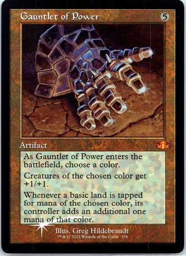 Gauntlet power retro - of,