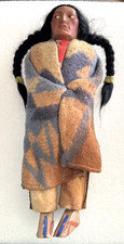 1930/40s Native American Indian - Squaw Skookum Male 11.5" (Bully Good) Doll