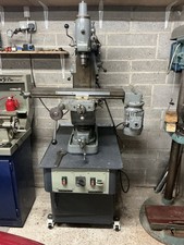 Centec 2B Vertical Milling Machine On Cabinet on Heavy Duty Adjustable Casters