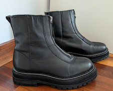Next black leather chunky