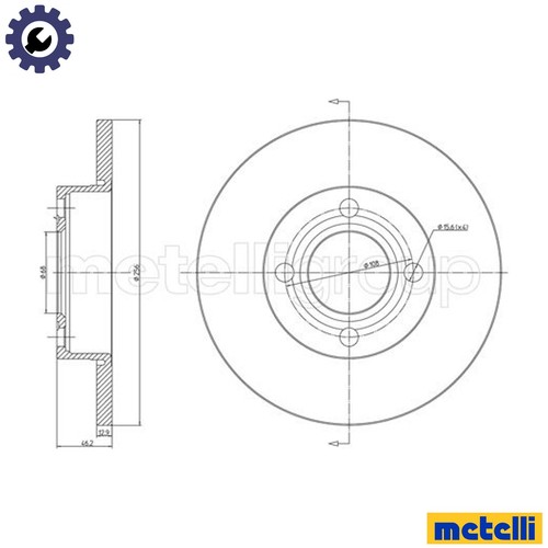 Brake disc 0062 - 2x,