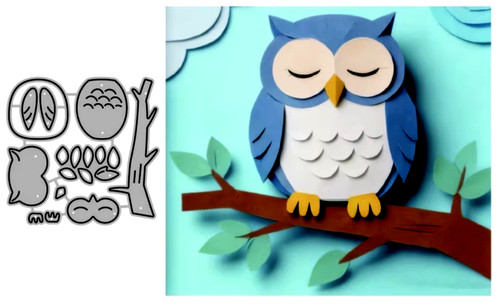 Cute owl metal cutting die - cute,