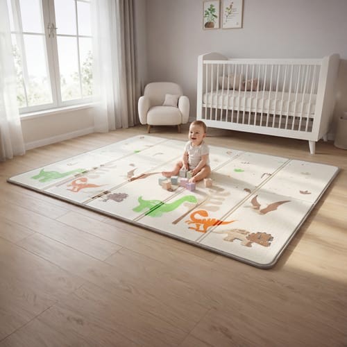 Reversible toddler play - toddler, mat