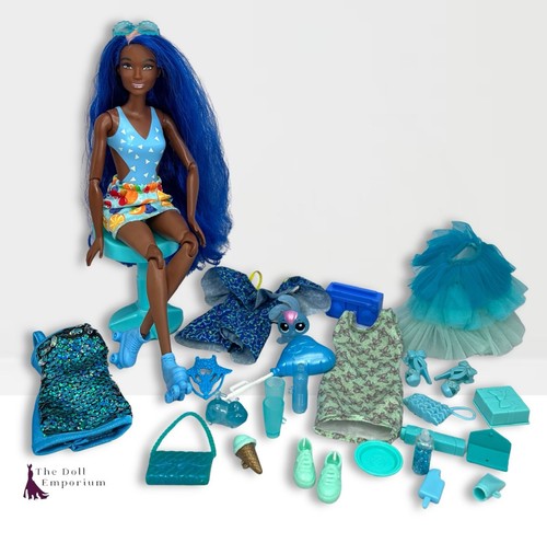 Barbie blue doll set - barbie,